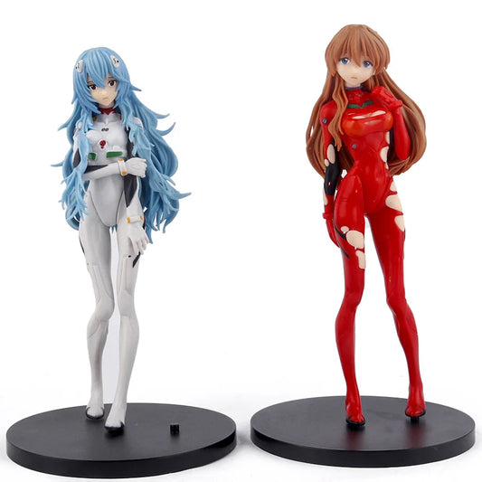 18CM 2023 New Anime NEON GENESIS EVANGELION EVA Ayanami Rei Asuka Kawaii Figure PVC Model Toys Doll Collect Ornaments Gifts
